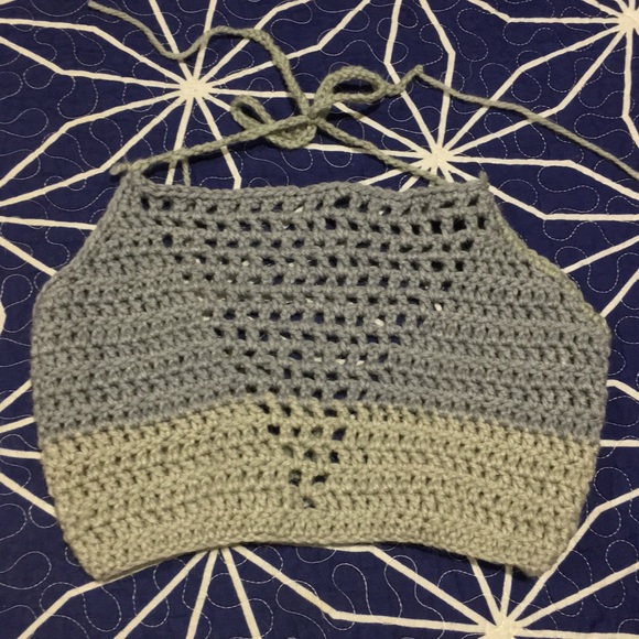 Hand Crocheted Halter Top - Picture 1 of 2